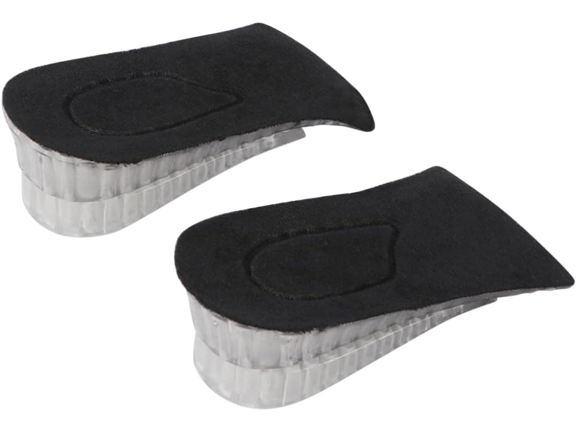 Palmilhas De Suporte Para Os Pés Que Aumentam A Altura, Palmilhas Para Aumentar A Altura, Almofada Para Os Pés Preta