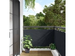 Vidaxl Tela Varanda Tecido Oxford 75x400 Cm Antracite