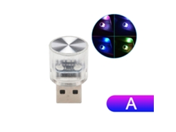 1x Mini Lâmpada Led Usb para Interior de Carro com Efeito Neon BRILVIBERA