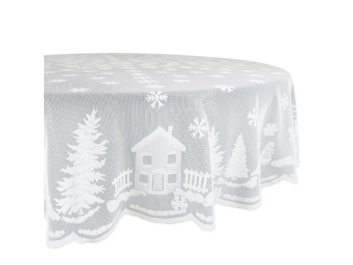 Laxiscreed Saia De Árvore De Natal Com Flocos De Neve Em Malha - Oferta Na Worten