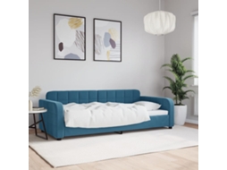Sofá cama 90x200 cm Terciopelo Azul