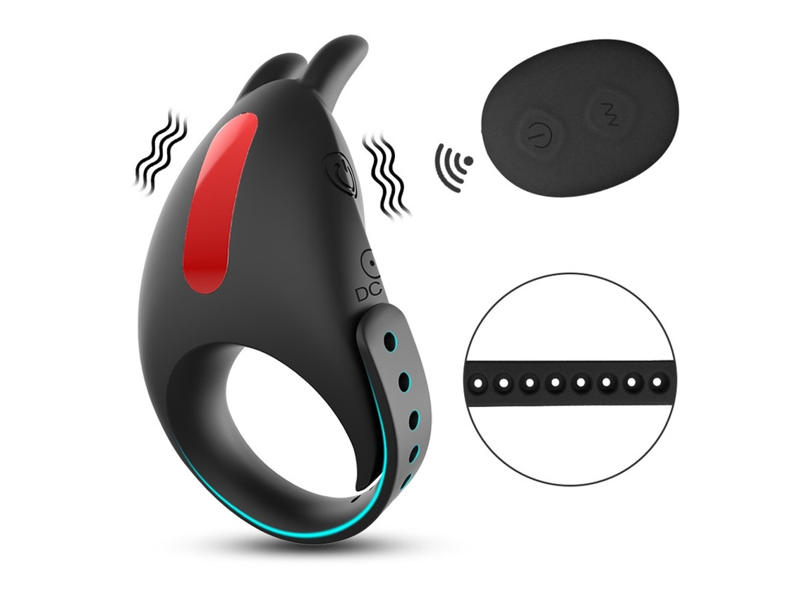 Vibrador Ajustvel De Controle Remoto Com 7 Modos De Vibrao Para Homens (preto) Yizhood