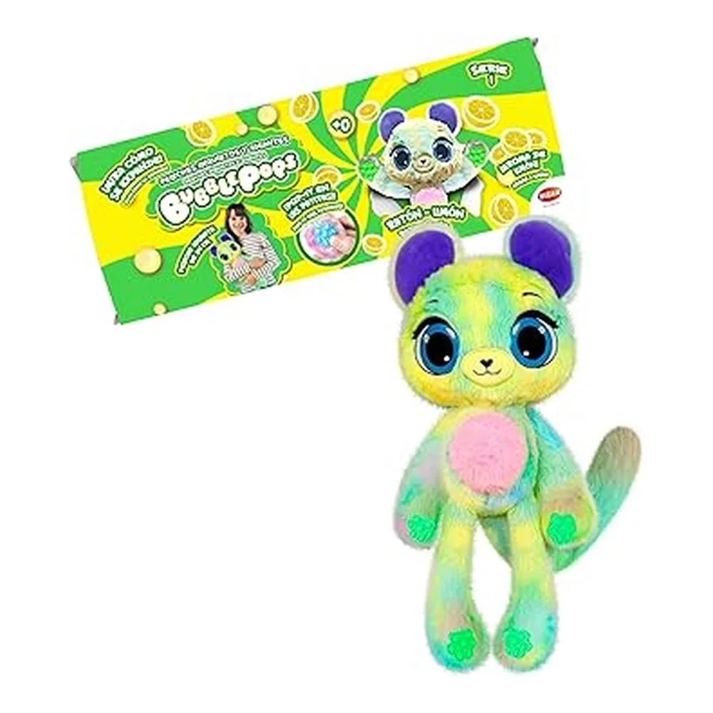 Bizak Bubble Pops Peluche Ratón Limón, Aroma Y Expansión X5 64492004 Rat.limon Bizakp25