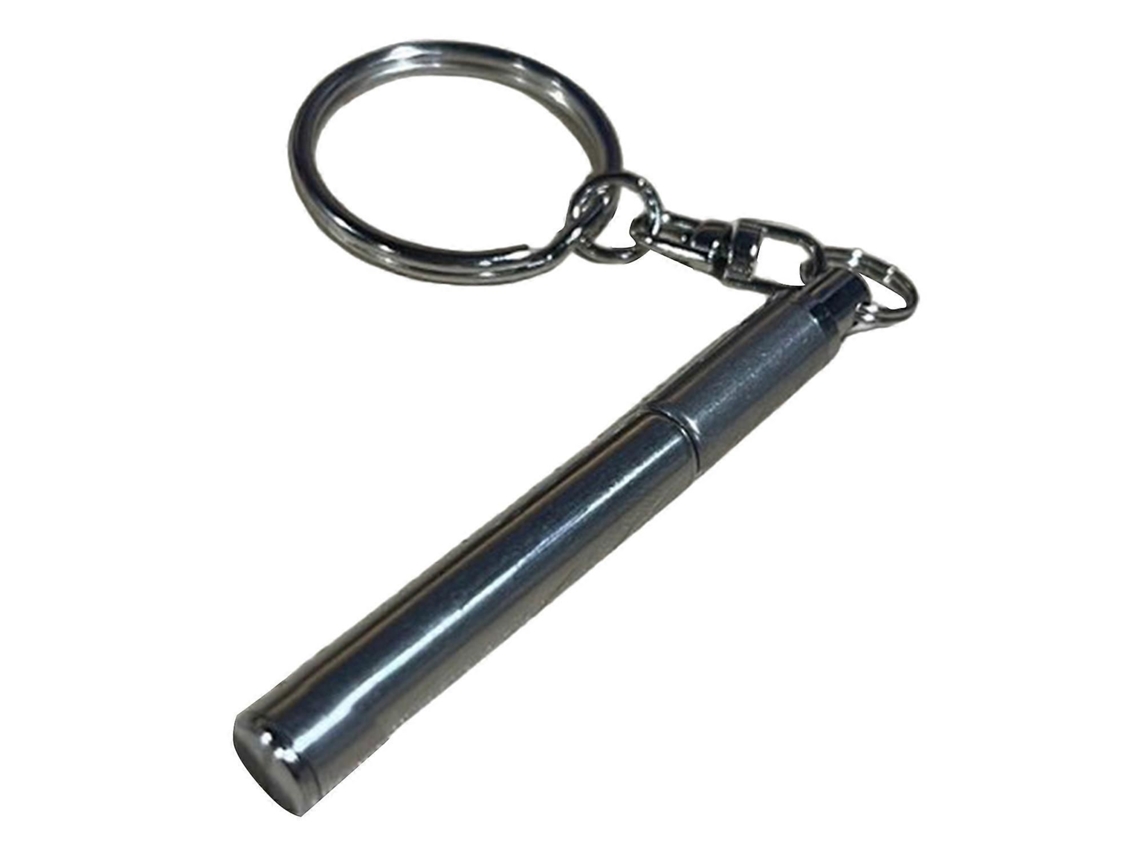 Porta-chaves De Caneta Retrátil Portátil Confortável Para Uso Pesado Em Aço Inoxidável Forte Mini