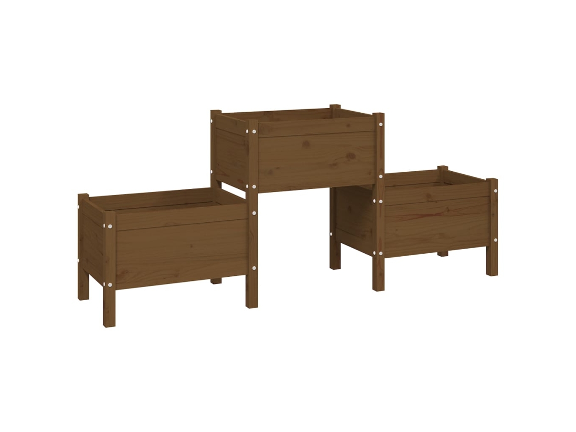 Planter, Planters Vidaxl Marrom Madeira De Pinho (178.5 X 44 X 75 Cm)