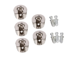 Conectores Excêntricos Cabilock De 5 Peças Para Móveis, Ferragens Prateadas Para Armários, Conector Excêntrico Estável