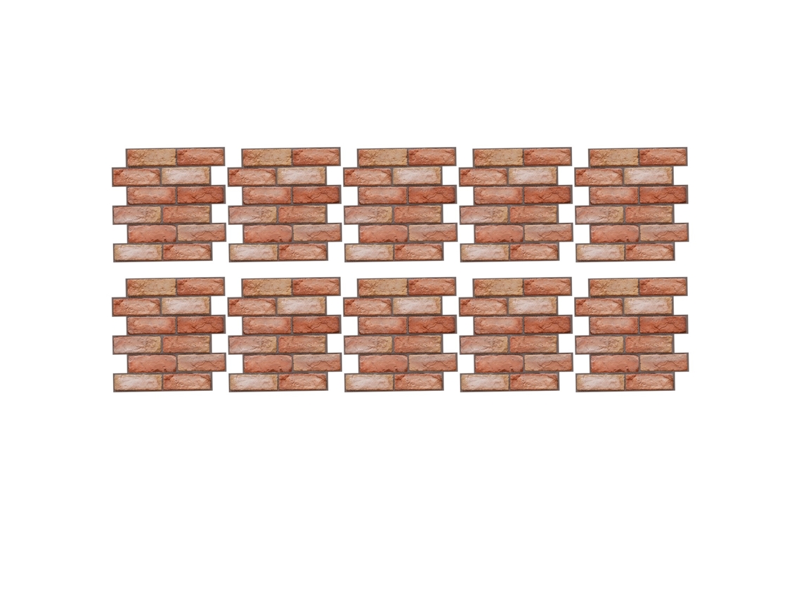 Os Adesivos de Parede 3d Com Tijolo Padrão, Pvc Feitos, São À Prova D'água E Fáceis De Limpar.
