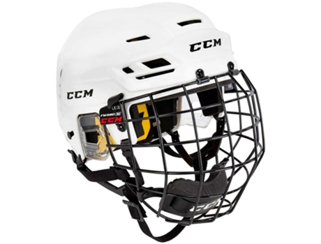 Capacete de Hóquei no Gelo Combo Ht210C Branco Sccm