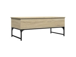 Mesa Centro MAISON EXCLUSIVE em Derivados de Madeira e Metal Carvalho Sonoma (100x50x40 cm)