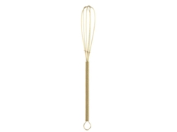 Whisk De Huevos Farfi De Acero Inoxidable Tamaño Compacto Asa Cómodo Resistente Al Calor Para Panadería Y Cocina Hogar S Dorado