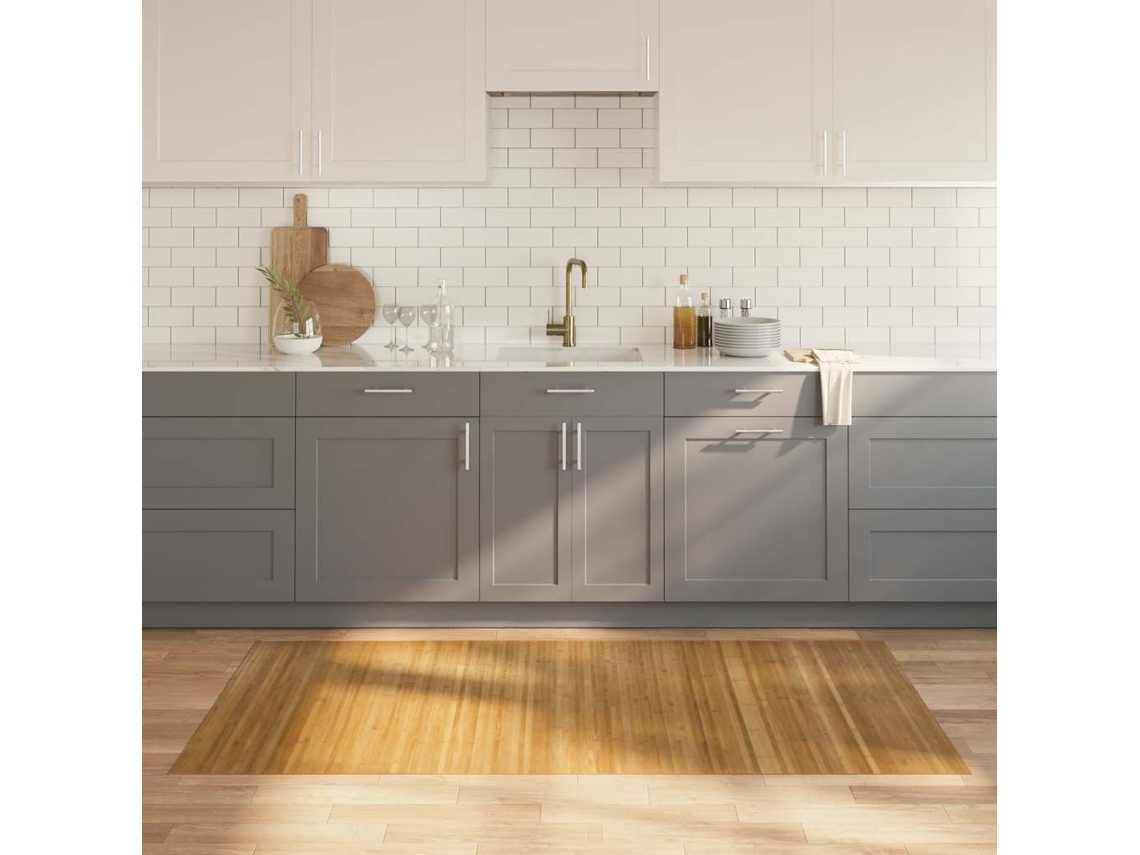 Vidaxl Tapete Retangular 100x200 Cm Bambu Cor Natural