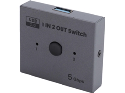 Switch Usb 3.0 Bidirecional De Alta Velocidade, 2 Entradas E 1 Saída,