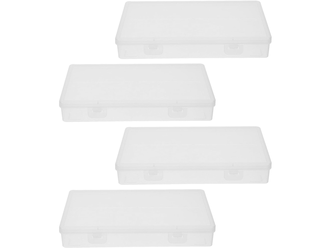 Conjunto De 4 Para Mesa Bandejas Transparentes.