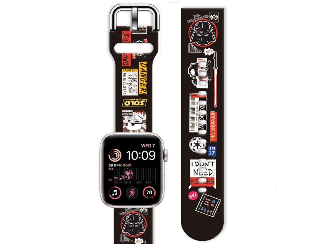 Bracelete Silicone Suave Personalizada Apple Watch Series 6 40Mm Star Wars