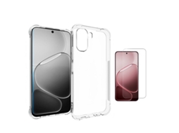 Kit Capa Superprotect Anti-shock Película De Vidro Clearglass Phonecare Para Oppo A6x - Transparente