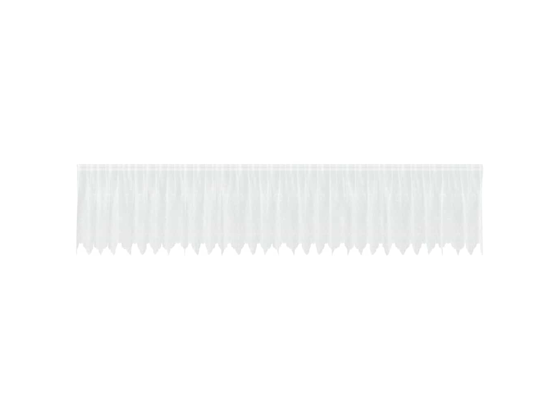 Conjunto 1 Cortina De Renda Vidaxl Branco Poliéster (120 X 750 Cm)