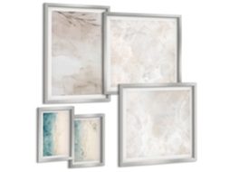 Conjunto De Pinturas Sutil Textura De Aquarela Espelharte (5 Peças)