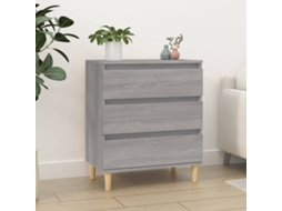 Vidaxl Aparador 60x35x70 Cm Derivados De Madeira Cinzento Sonoma