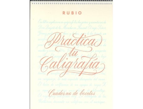Livro Cuaderno Bocetos Caligrafía Da Editorial Rubio De Desconocido (espanhol)