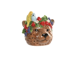 Centro De Mesa Home Esprit Castanho Tropical 25 X 23 X 23,5 Cm