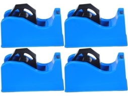 Cortador Osaladi De 4 Peças Com Design Adaptável, Fita Adesiva De Tamanho Duplo E Base Antiderrapante Em Plástico Azul