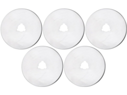Conjunto De 5 Lâminas Corte Rotativas 60 Mm Para Tecido E Couro Em