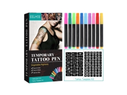 Canetas Tatuagem Temporária Eelhoe Multicolor