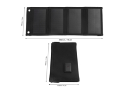 Laxiscreed Carregador Solar Portátil À Prova D'água Com Saída Usb