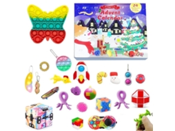Conjunto Brinquedos Contagem Regressiva Natalino Sensorial