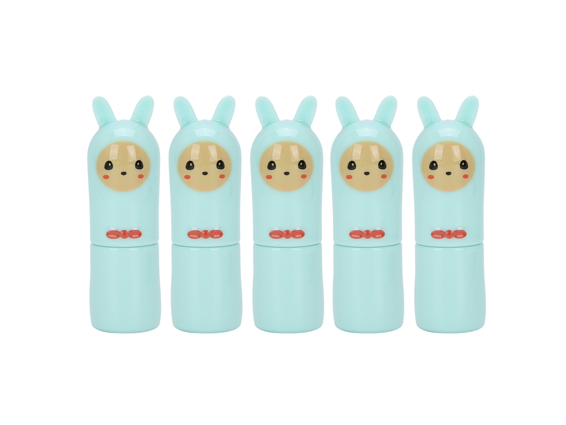 Tubo De Batom Cartun Reenchível Diy Para Bálsamo Labial Travel - 5 Peças