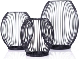 Castiçal de mesa decorativo em ferro forjado BRILVIBERA