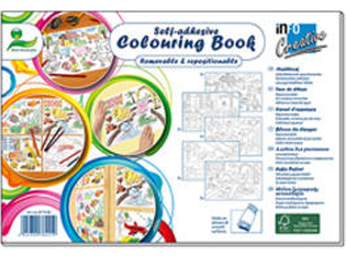 Papel Adesivo para Pintar INFOCREATIVE (25 folhas - 297x200mm)