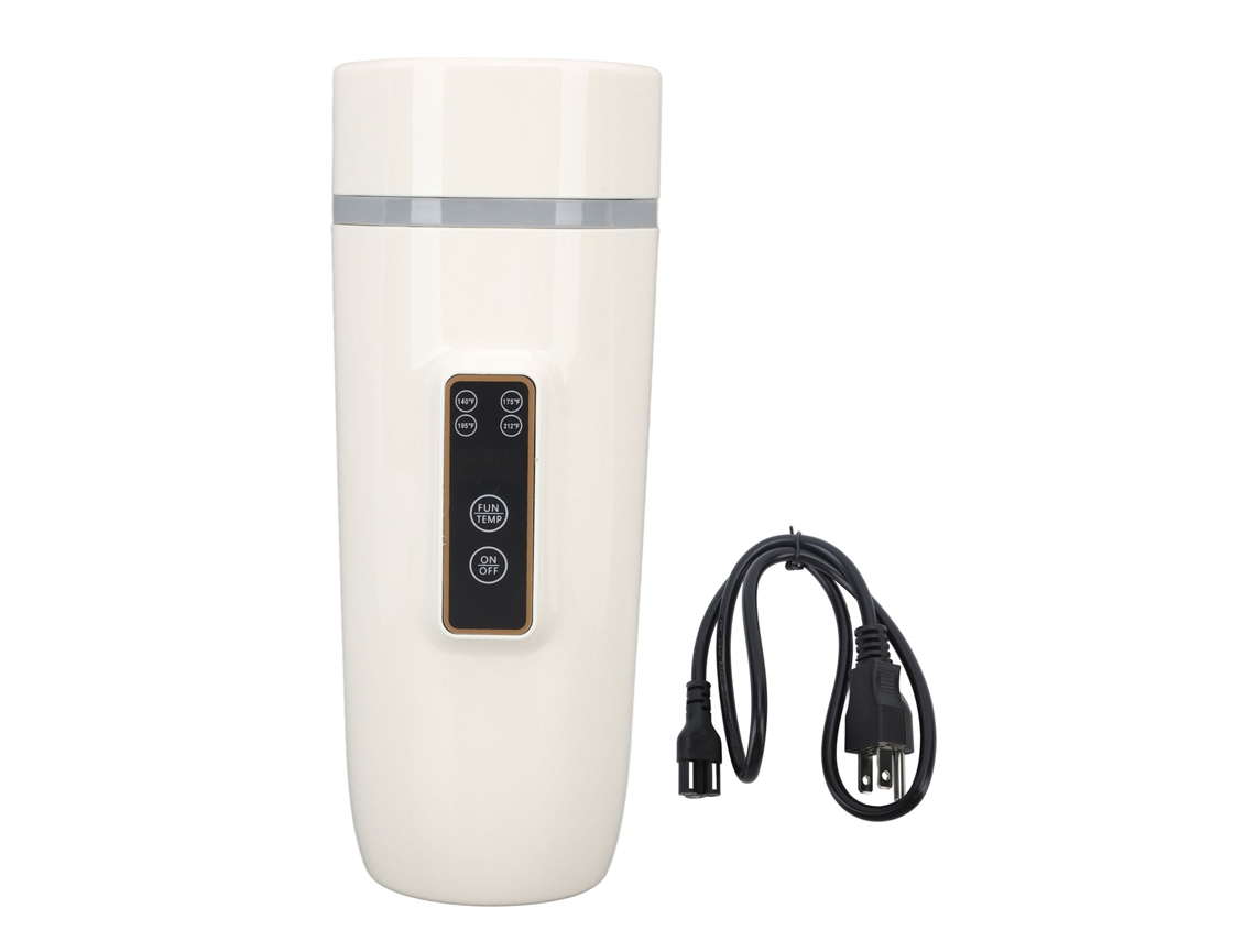 Chaleira elétrica portátil inteligente com visor digital ajustável 110V bege LAXISCREED