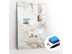 Quadro Magnético Mármore Decorativo Para O Escritório Espelharte (60x90 Cm)