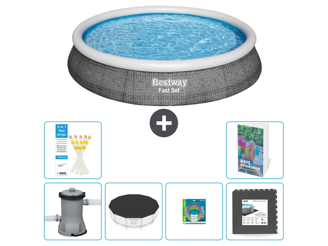 Piscina Bestway Fast Set Redonda 396x84 Cm 5 peças S317 BESTWAY