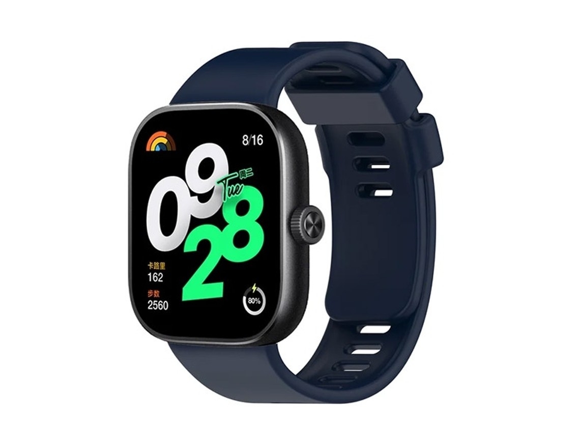 Pulseira De Silicone Compatível Com Xiaomi Smart Band 8 Pro, Azul Escuro