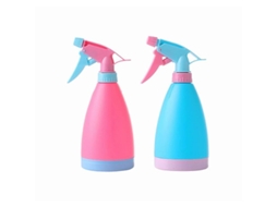 Frascos de Spray LINJOU 500ml Recarregáveis para Limpeza e Plantas 2 Unidades Rosa e Azul