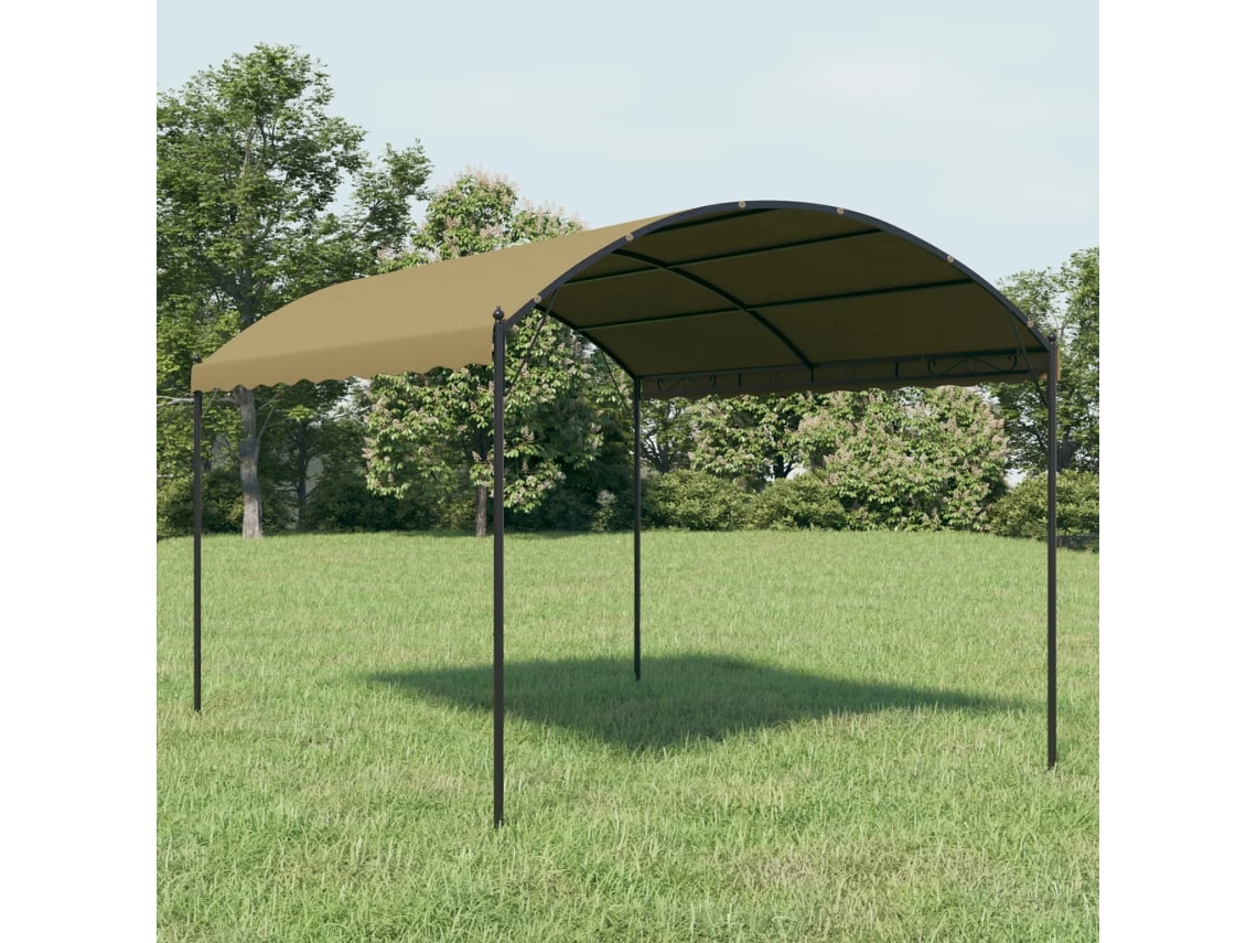 Vidaxl Gazebo 4x3x2,6 M 180 G/m² Cinzento-acastanhado