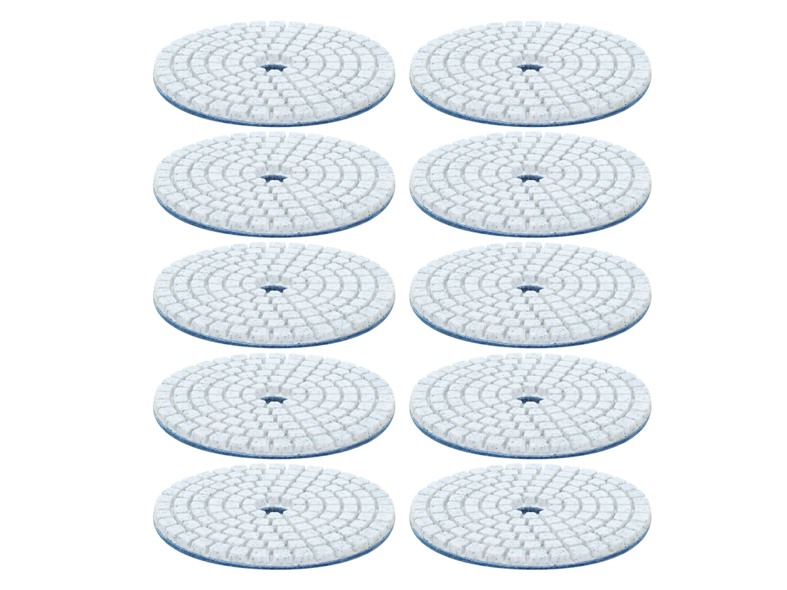 10 Peças De Pad De Polimento De Diamante Úmido De 3 Polegadas, Disco De Lixamento Suave, Acessórios De Polidor Para Granito E Mármore, Grit 50