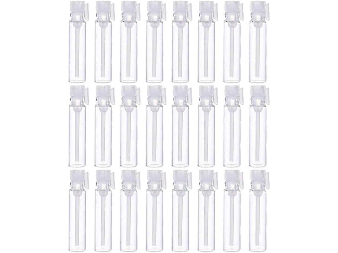 Conjunto De 100 Mini Frascos De Vidro Branco, Leves E Fáceis