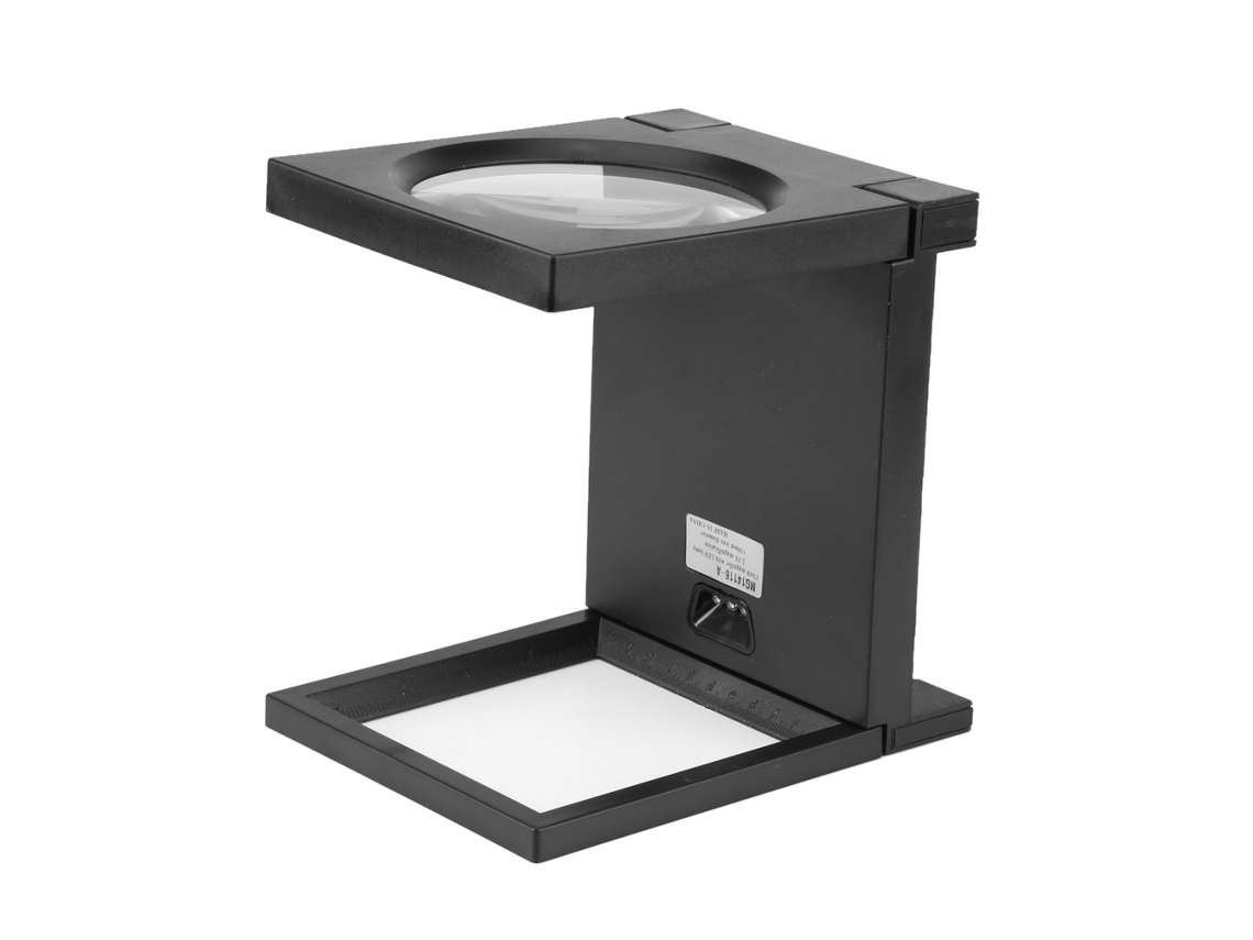 Lupa Magnificadora Plegable De Escritório Com Led E Escala Para Teste De Tela De Linho