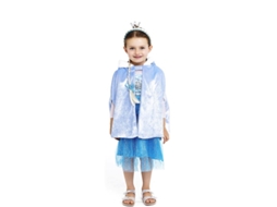 Capa de princesa com capuz infantil