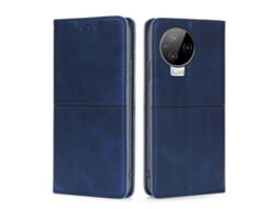 Capa De Couro Com Flip Horizontal Magnético Com Textura De Vaca Para Infinix Note 12 Pro 4g/note 12 2023