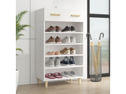 Vidaxl Sapateira 60x35x105 Cm Derivados De Madeira Branco