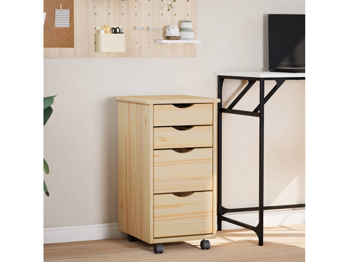 Vidaxl Gabinete Rolante Com Mesa Moss 34 X 39 X 65,5 Cm