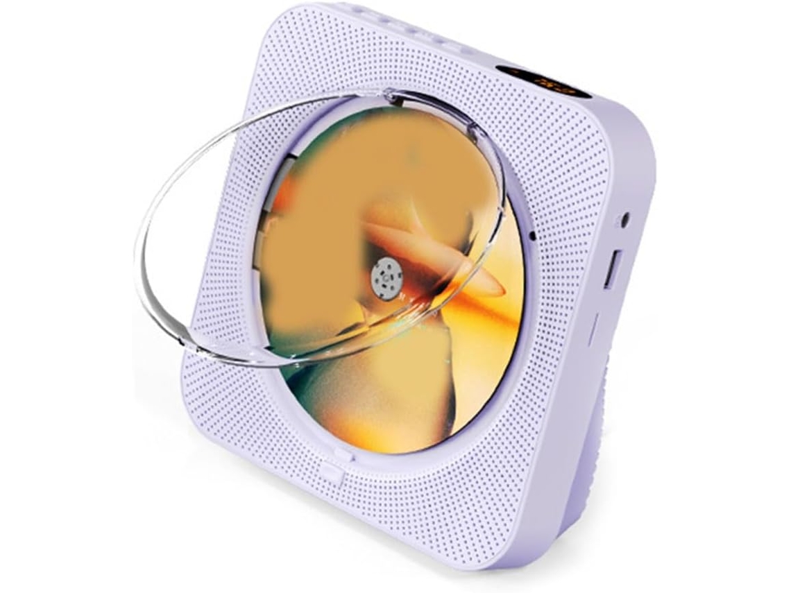 Leitor de Cd Portátil 718 Bluetooth, Alto falantes Duplos, Rádio Fm, Usb, Modo SFUSHOS