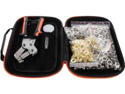 Kit de Ferramentas para Ilhós com Alicate e Acessórios para Furar Lonas e Tecidos Fácil de Usar. SFUSHOS