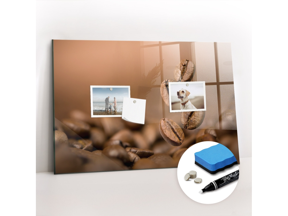 Quadro Magnético Grãos De Café Para O Corredor Espelharte (60x40 Cm)