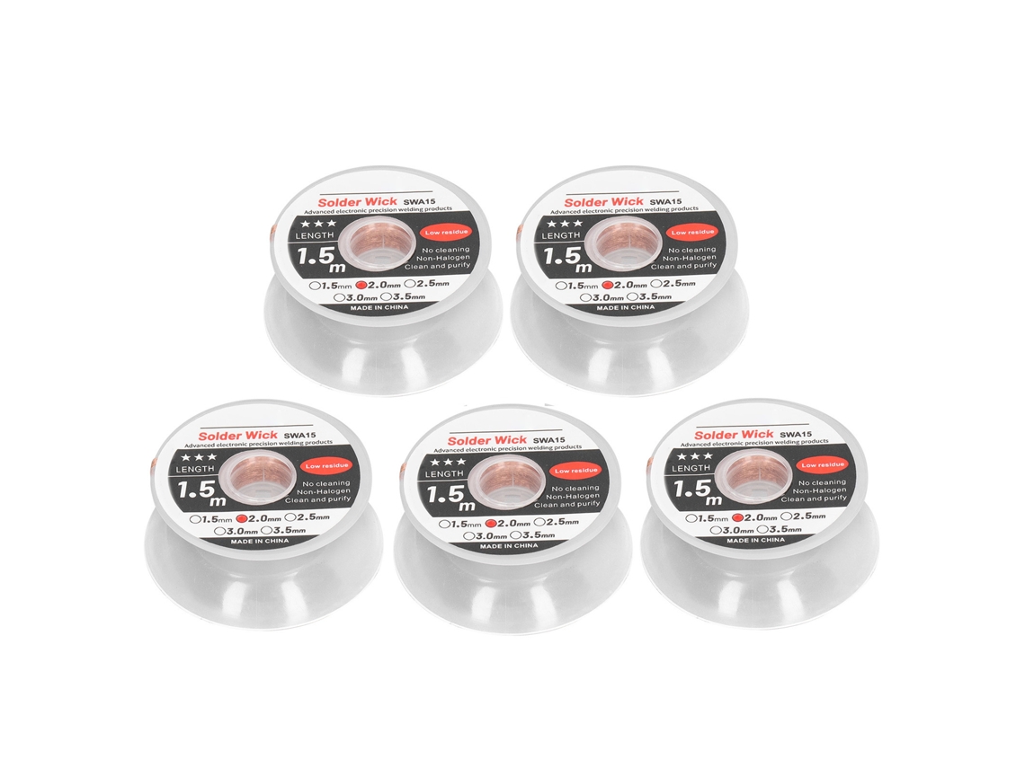Laxiscreed Sugador De Solda Eletrónico 5 Peças, Sem Limpeza, Baixo Resíduo Para Reparações Precisas