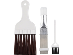 Kit De 3 Peças Com Escova E Pente Para Limpeza Aletas Condensador, Serpentina De Ar Condicionado, Ventilador E